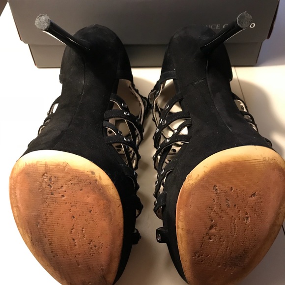 Michael Kors black suede studded metal stilettos - Picture 5 of 6